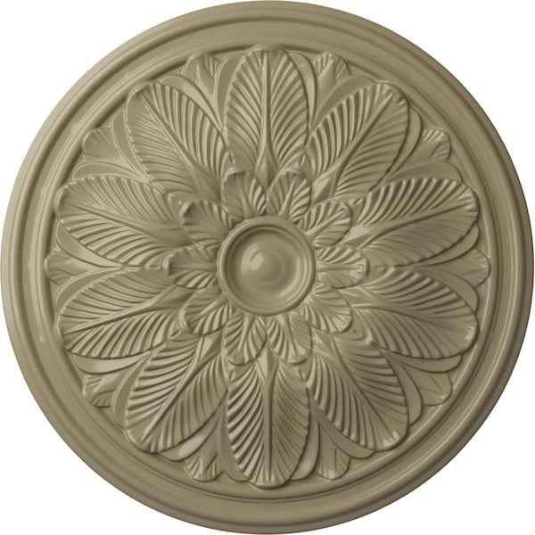 Ekena Millwork Bordeaux Ceiling Medallion (Fits Canopies up to 3 1/4"), 22 5/8"OD x 1 3/4"P, Gobi Desert CM22BOGDF - main